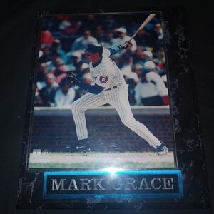 Mark Grace Baseball Plaque Chicago Cubs Mlb Baseball